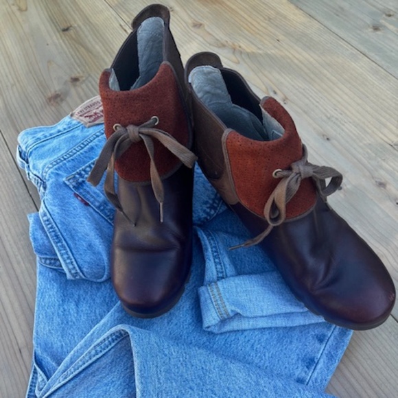 Women's - Merrell Wegetarian Eve - Cinnamon Smooth - Wedge Ankle Boots - US 9 - Picture 1 of 12